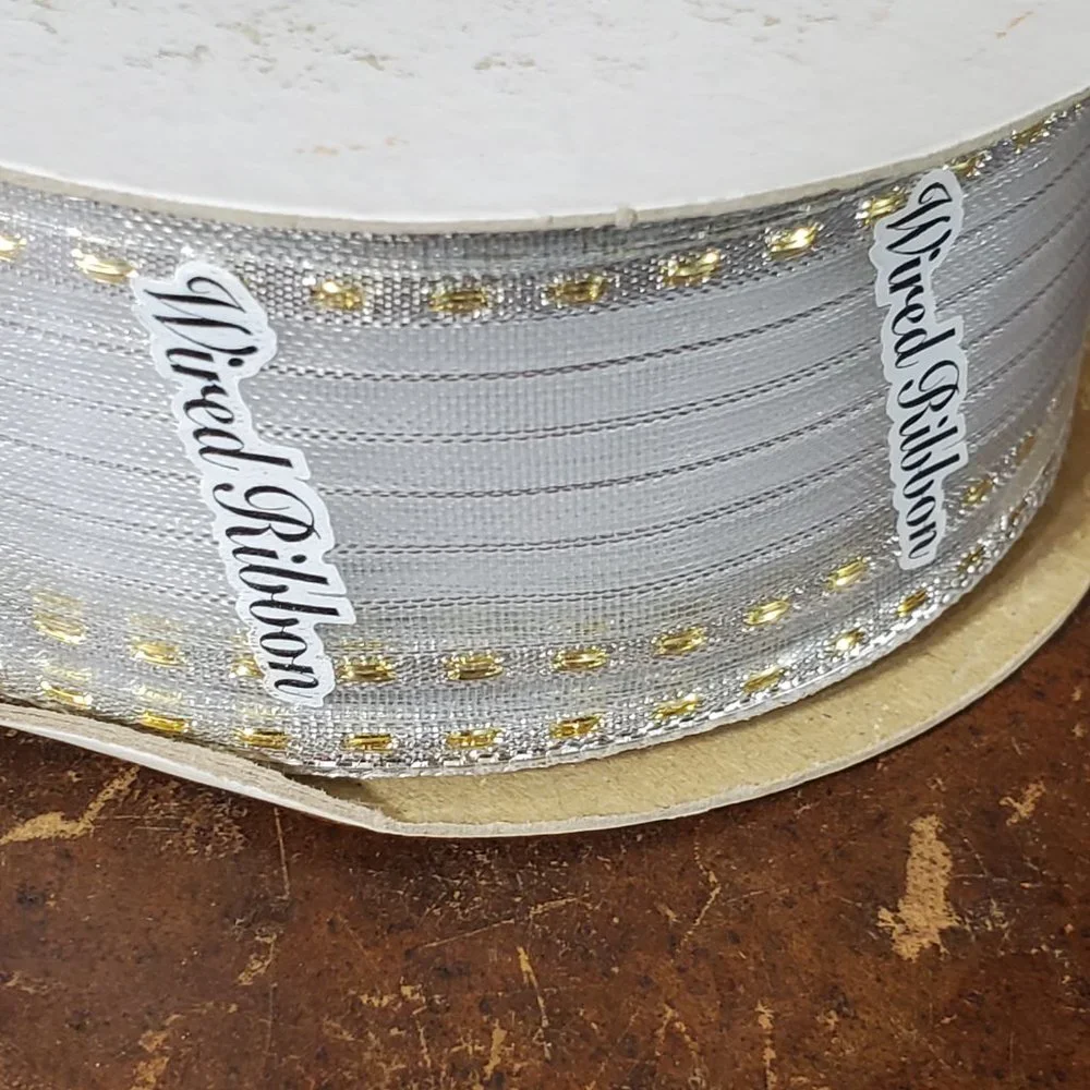 Vintage wired ribbon